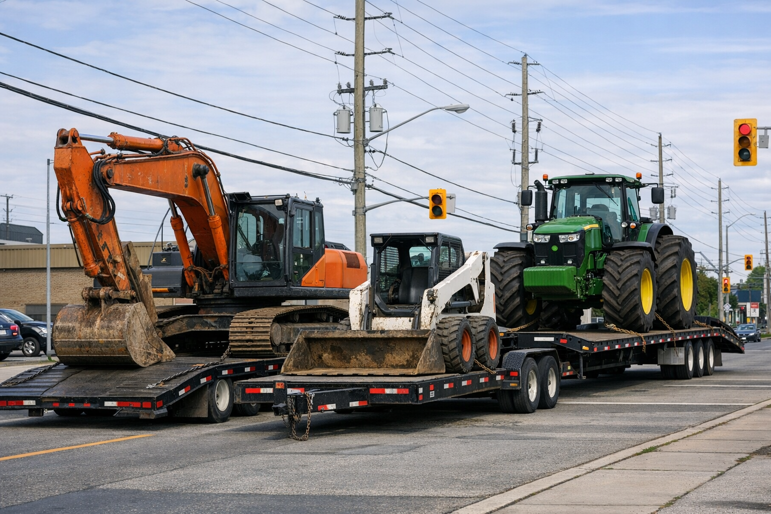 Types of equipment commonly transported in Southern Ontario